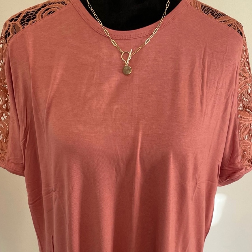 Madeline Rose Lace Top Size Medium